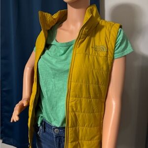The North Face Yellow Puffer Jacket Lightweight Insulation